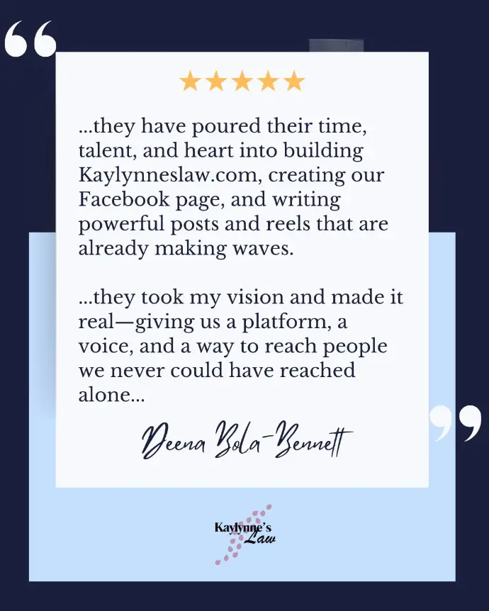 client testimonial with logo