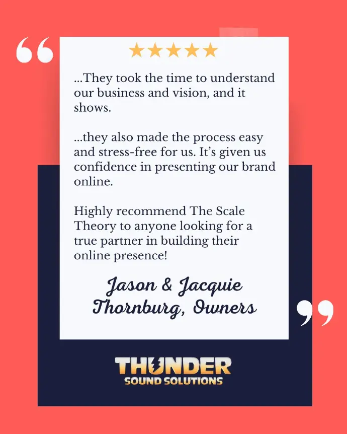 client testimonial with logo