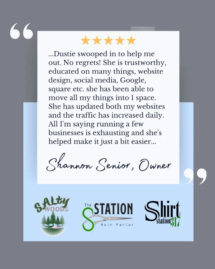 client testimonial with multiple logos